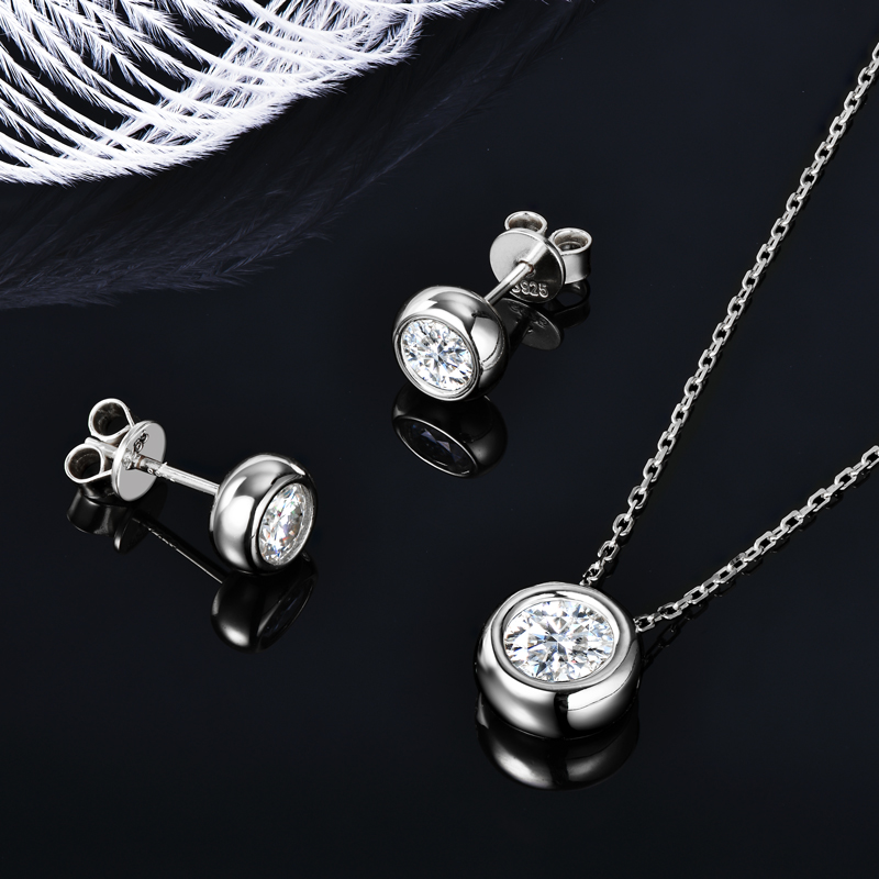 IOGOU 6.5mm 1ct Bezel Moissani - Bezels Set Pendant recensione e prezzo