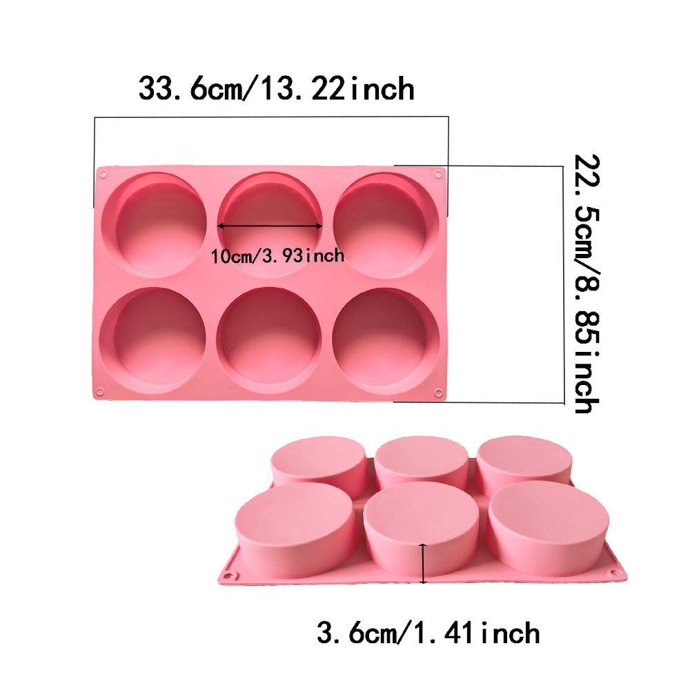 1pc 6-cavity large round disc  - Coaster Mold Round recensione e prezzo