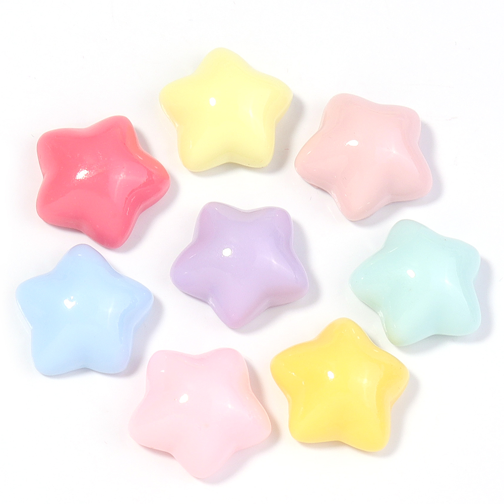 50pcs/lot 16mm Colorful Star R - Resin Crafts Diy recensione e prezzo