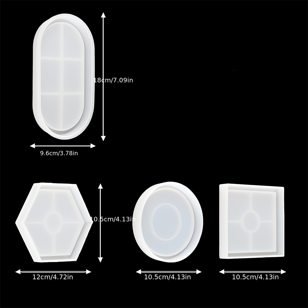 4pcs/Set Storage Tray Coaster  - Serving Tray Mold recensione e prezzo