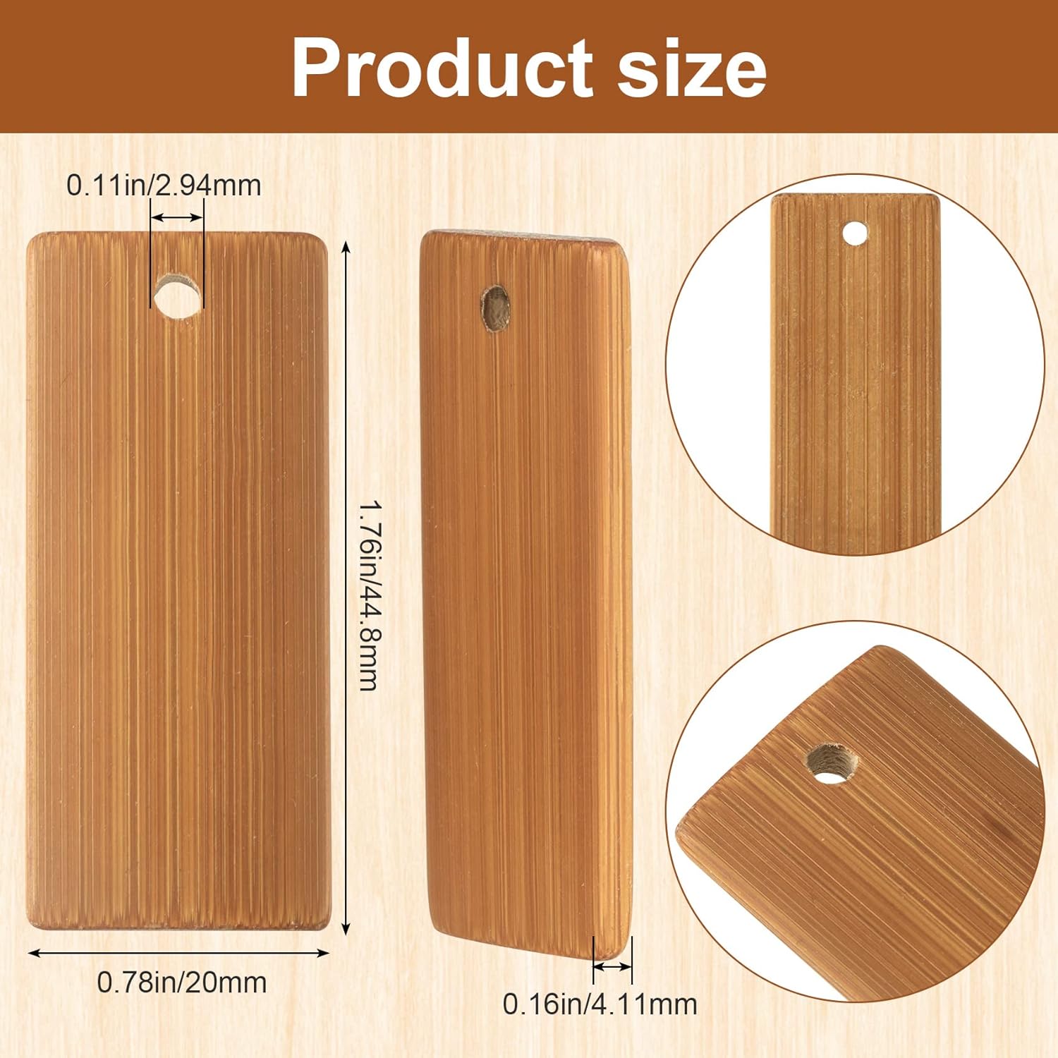 50Pcs Natural Wood Blanks 45x2 - Wood Ring Blank recensione e prezzo
