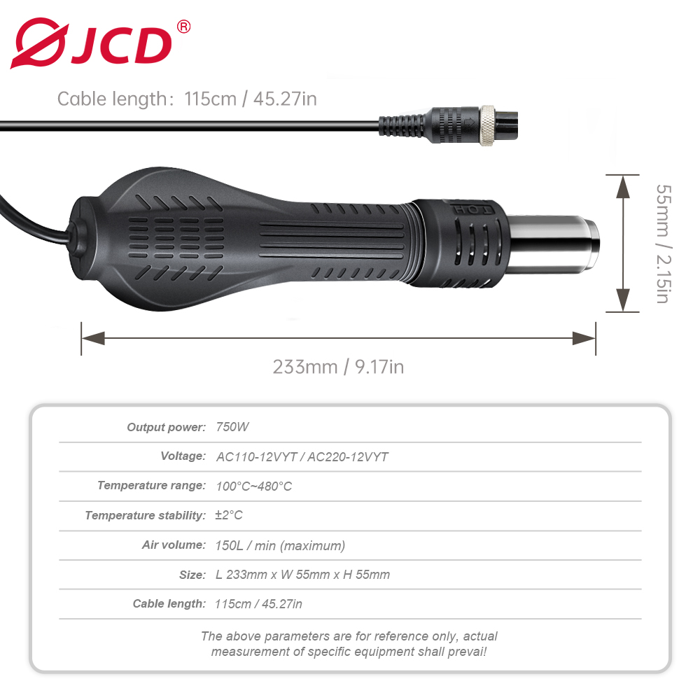 JCD HOT AIR GUN Soldering stat - Heat Gun Small recensione e prezzo
