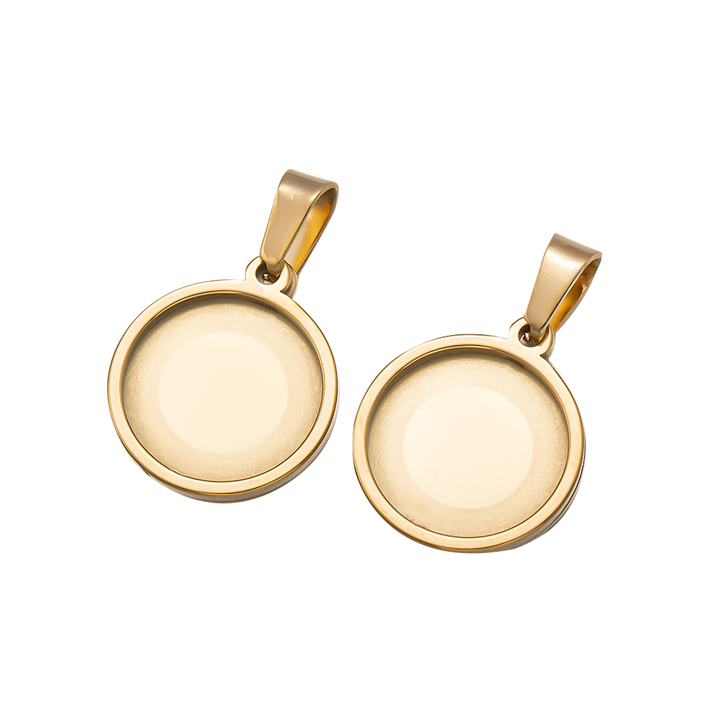 5Pcs/Lot Stainless Steel Round - Bezels Set Pendant recensione e prezzo