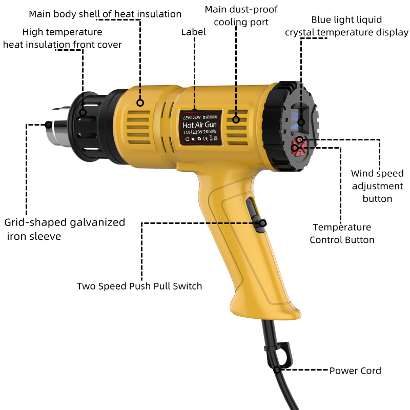 2000W Hot Air Gun Mini Constru - Heat Gun Small recensione e prezzo