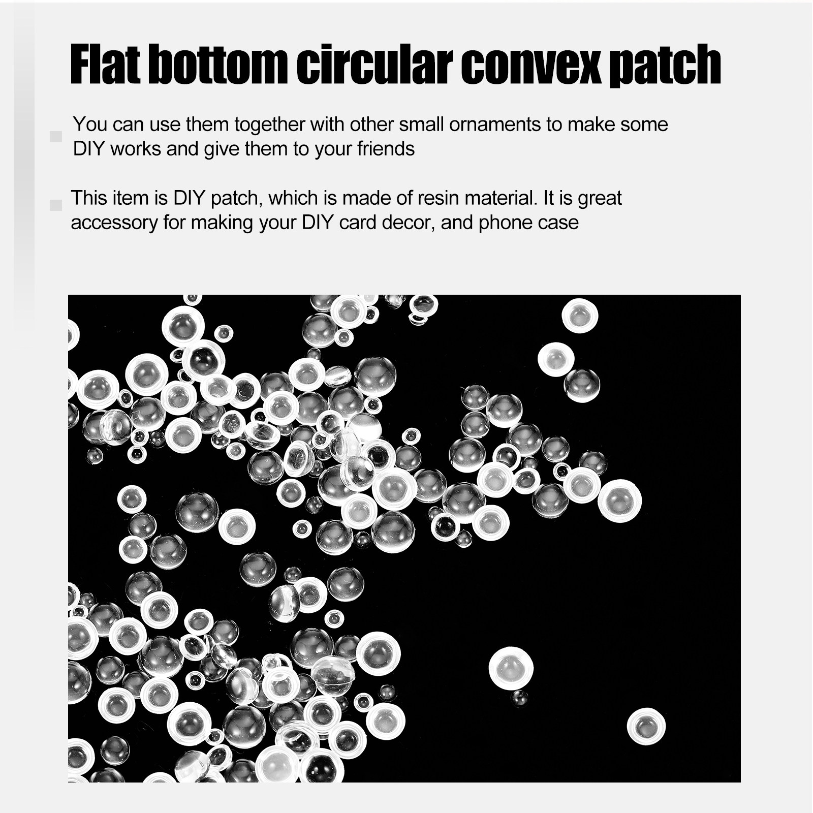 350Pcs Flat Round Resin Patche - Resin Craft Material recensione e prezzo