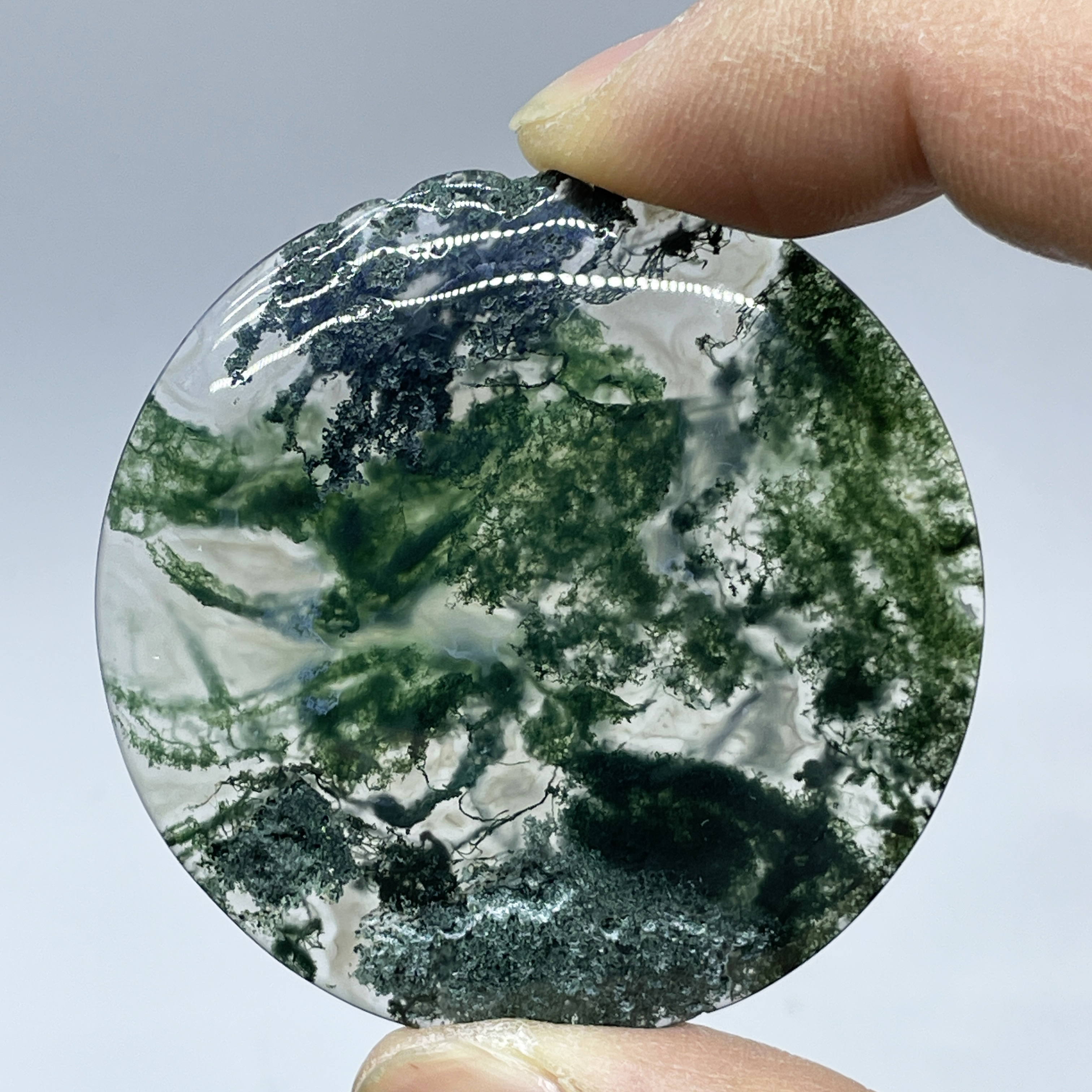 Natural Crystal Moss Agate Wat - Terrarium Moss Art recensione e prezzo