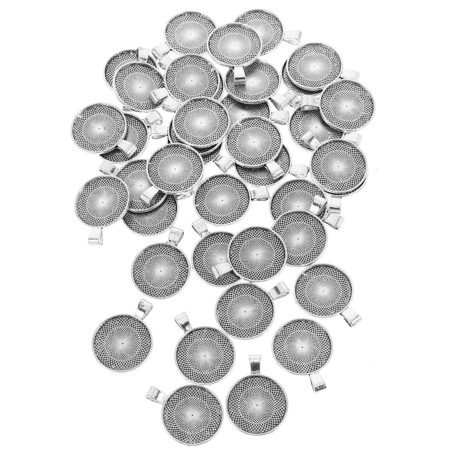 40Pcs Round Pendant Trays Flat - Resin Craft Supplies recensione e prezzo