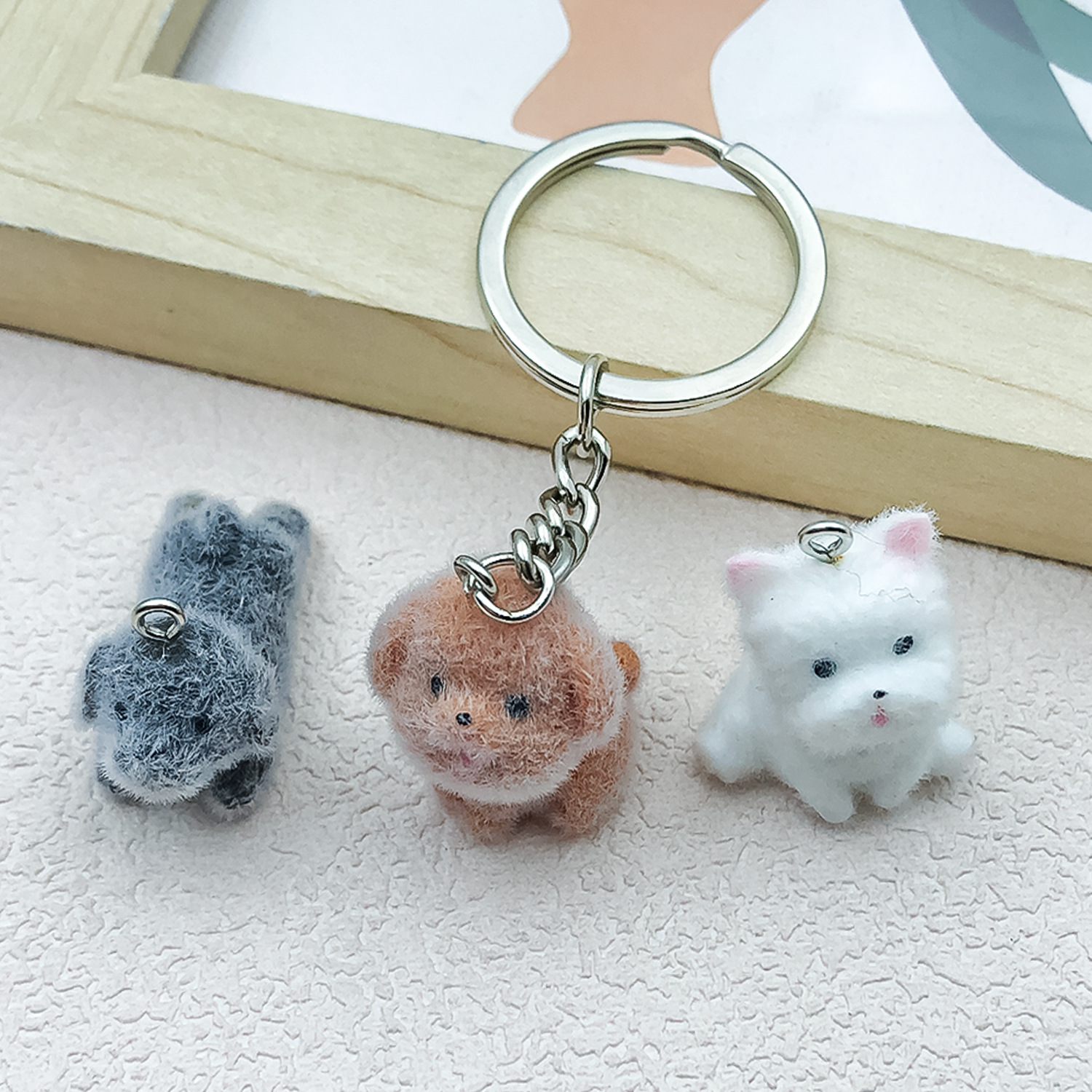 5pcs&1pc Flocked Resin Animal  - Resin Craft Material recensione e prezzo