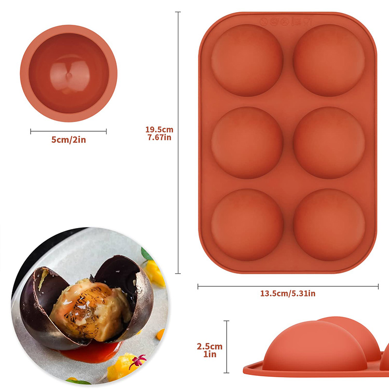 6 Cavities Semicircle Silicone - Coaster Mold Round recensione e prezzo
