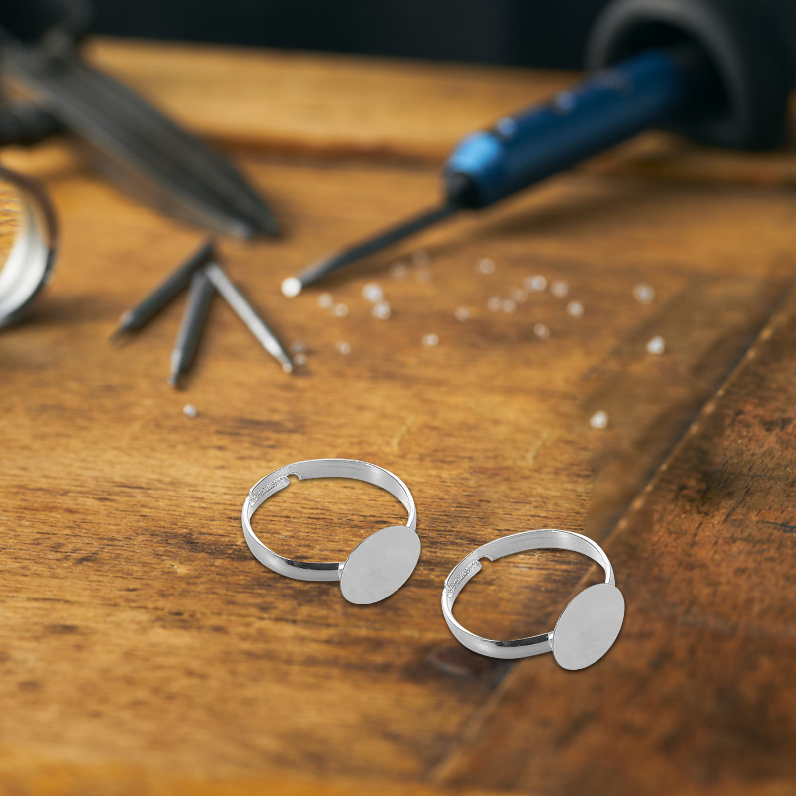 20Pcs Adjustable Blank Ring Fi - Resin Craft Supplies recensione e prezzo