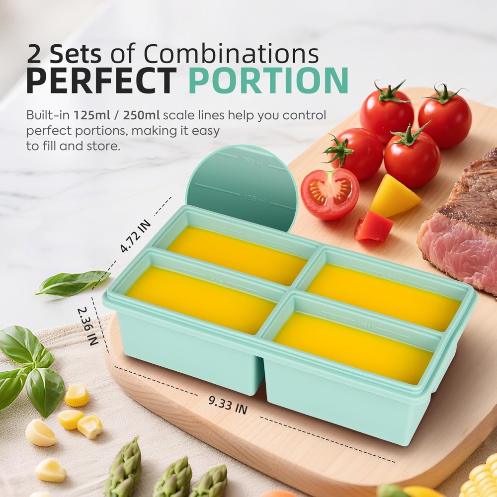 Silicone Freezer Trays with Li - Silicone Mold Tray recensione e prezzo