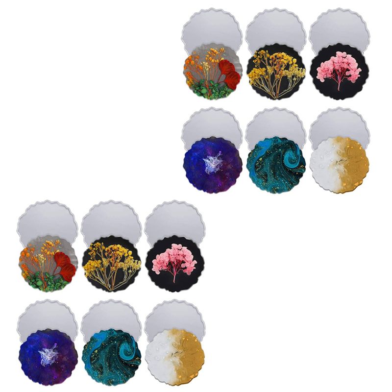 ABVT-12 Pieces Resin Coaster M - Geode Mold Silicone recensione e prezzo