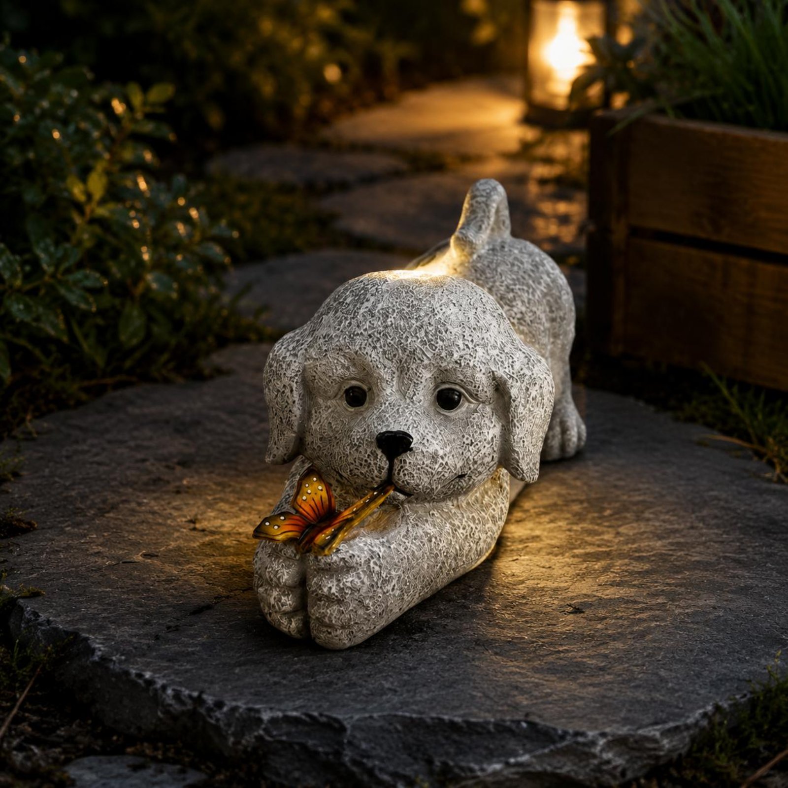 Solar Dog Statue Resin Craft S - Resin Crafts recensione e prezzo