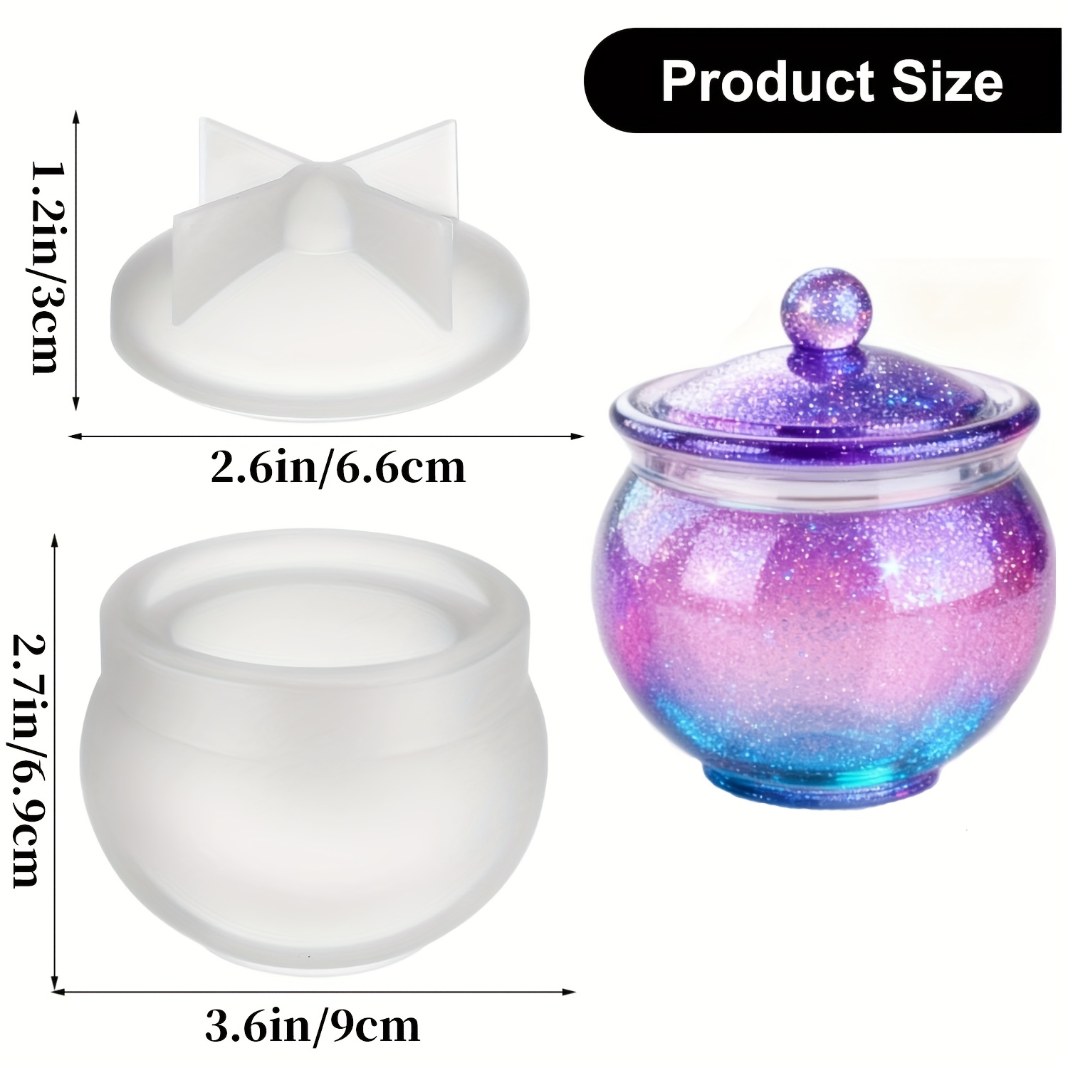 1 set of round resin can molds - Resin Jewelry Kit recensione e prezzo