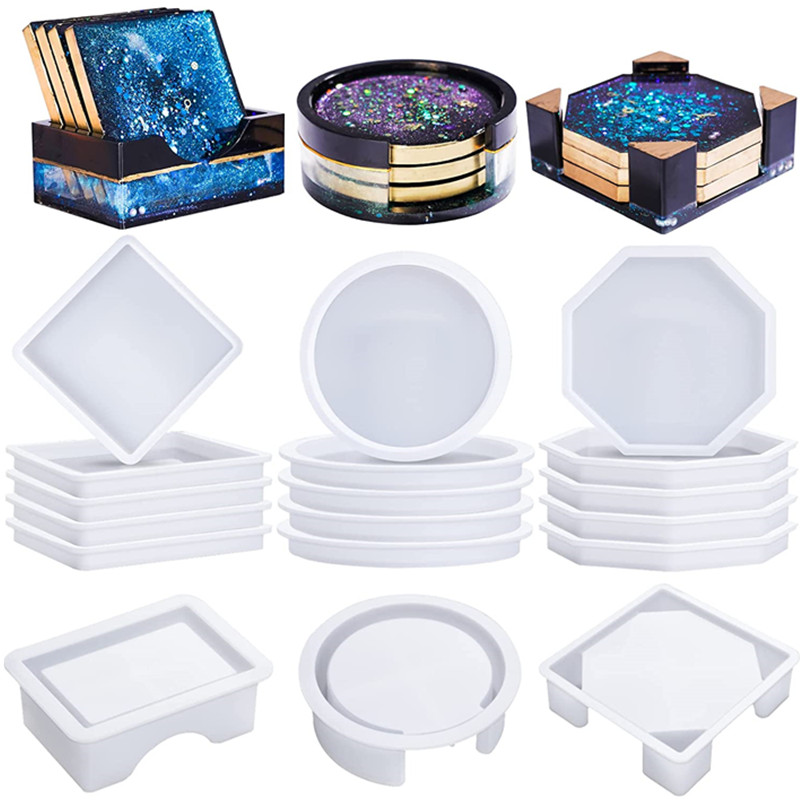 Coaster Resin Molds Silicone,  - Coaster Mold Round recensione e prezzo