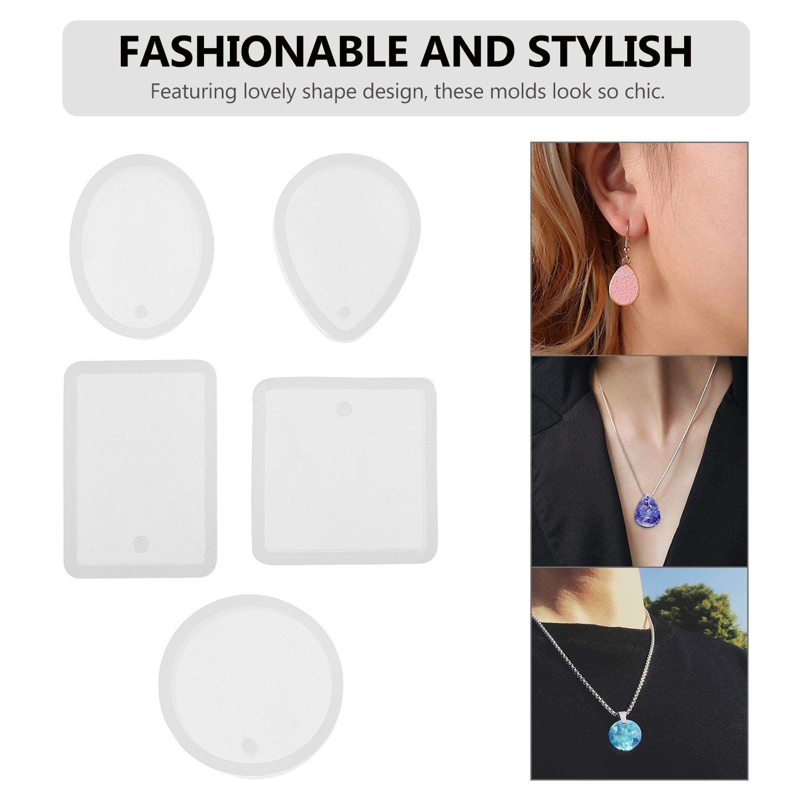 10pcs Pendant Mold Set Silicon - Resin Crafts recensione e prezzo